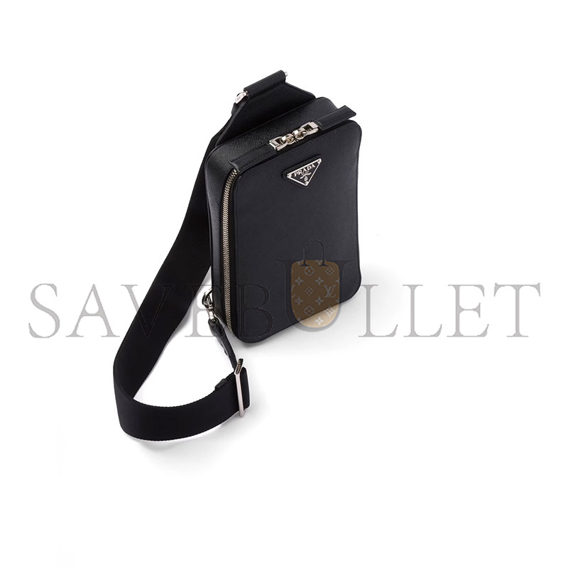 PRADA BRIQUE SAFFIANO LEATHER BAG 2VZ106 (20*14*4cm)